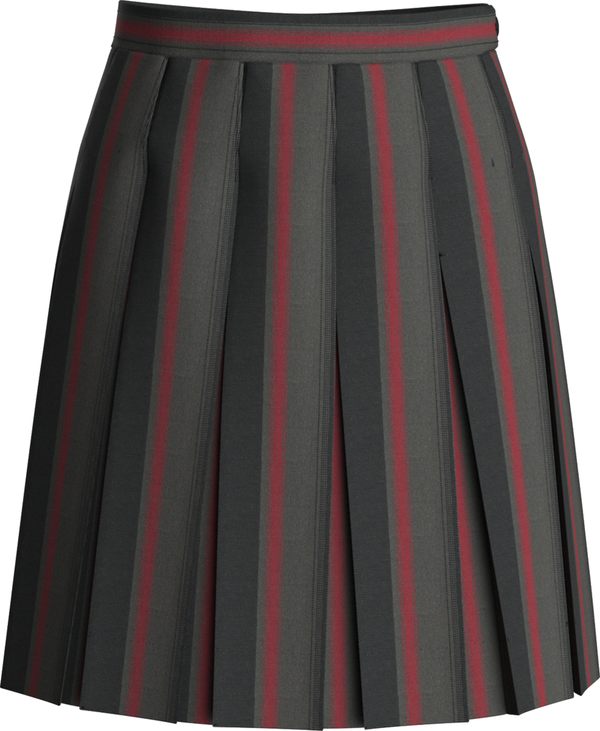 Loretto High Stitched Down Box Pleat Skirt-AA Plaid