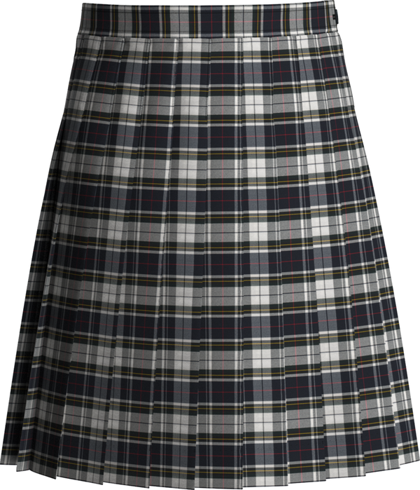 Marymount Plaid Stitched Down Knife Pleat Skirt