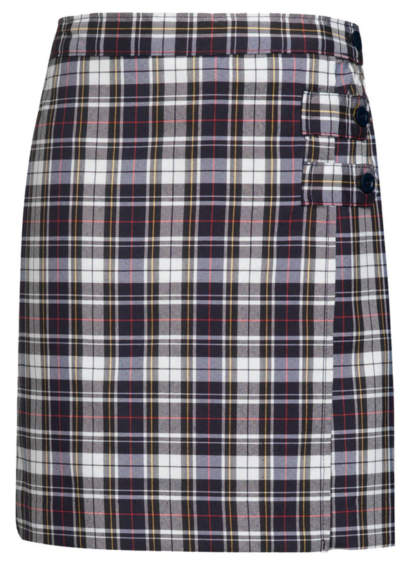 Madison Traditional Plaid Two Tab Pleat Skort