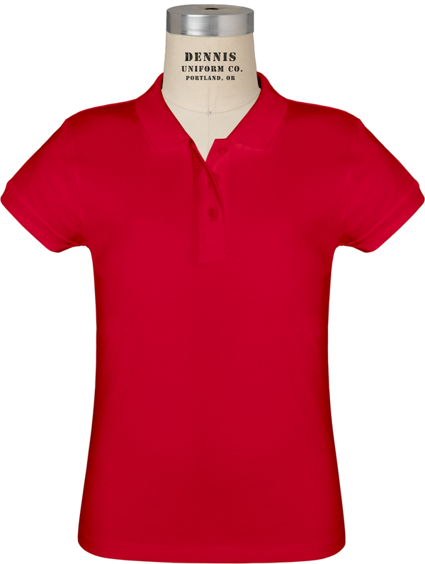 Heritage Academy Short Sleeve Feminine Fit Jersey Polo