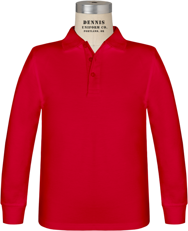 Heritage Academy Long Sleeve Jersey Polo