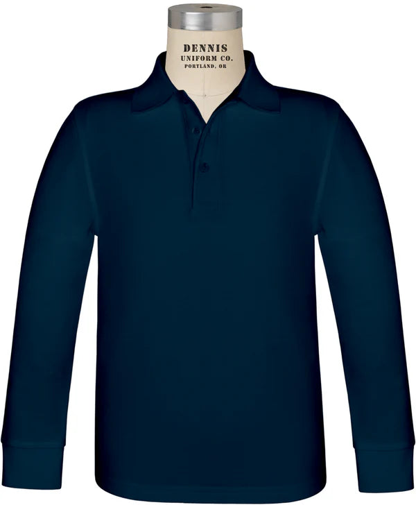 St. Gregory Long Sleeve Pique Polo