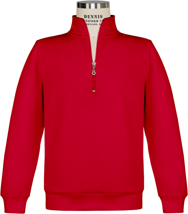 Loretto 1/4 Zip Pullover Sweatshirt - Red