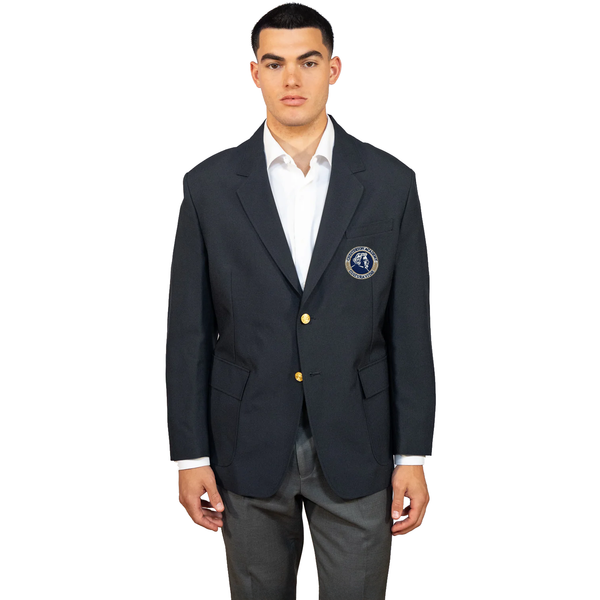 Chesterton Academy Mens Single Breasted Navy Blazer