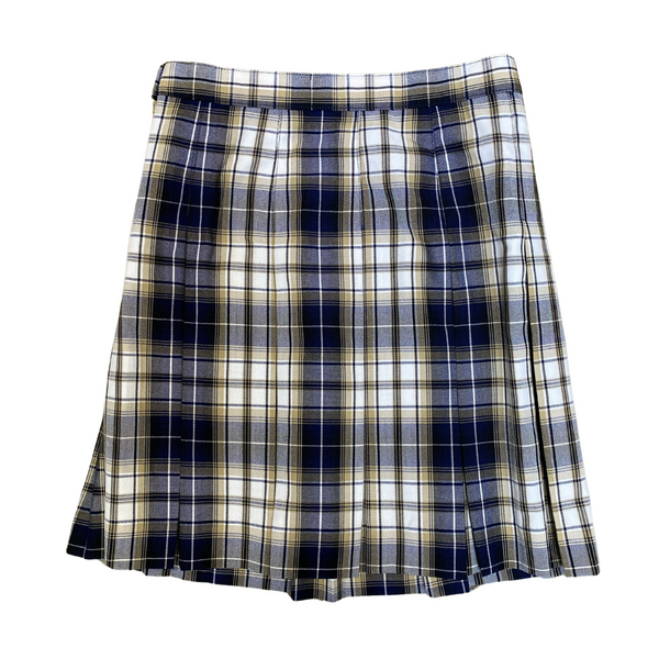 Lincoln Prep Girls Box Pleat Plaid Skirt