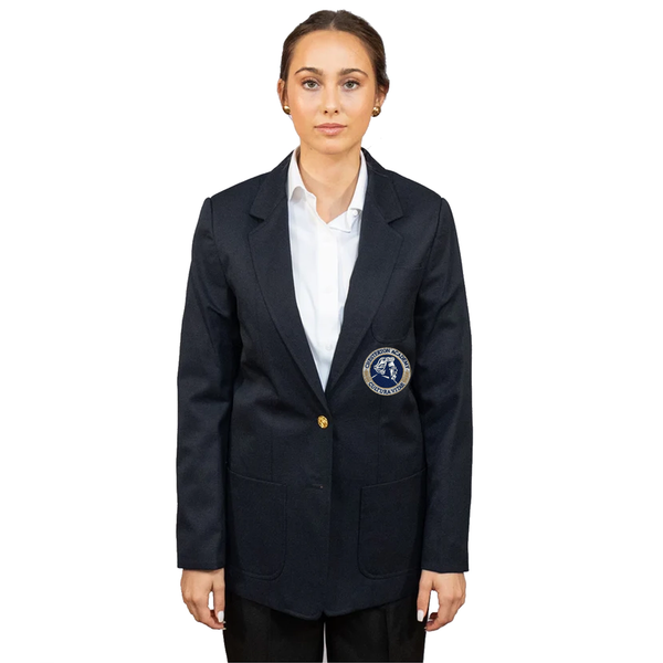 Chesterton Academy Ladies Single Breasted Navy Blazer