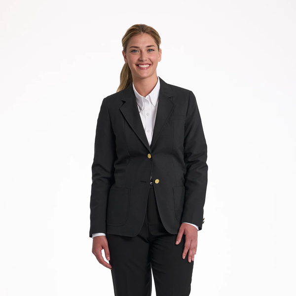 Ladies Single Breasted Black Blazer