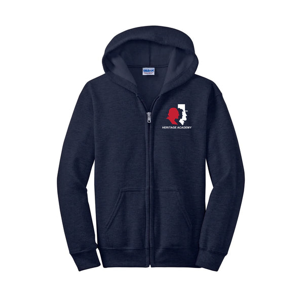 Heritage Academy Full-Zip Hooded Fleece Sweatshirt