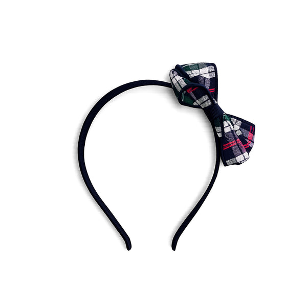Plaid 246 Headband w/Plaid Bow