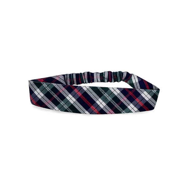 Plaid 246 Fabric Elastic Back Headband