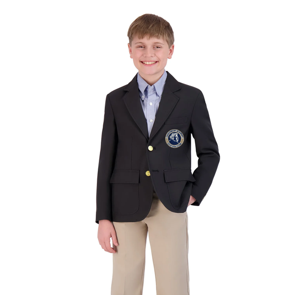 Chesterton Academy Boys Single Breasted Navy Blazer