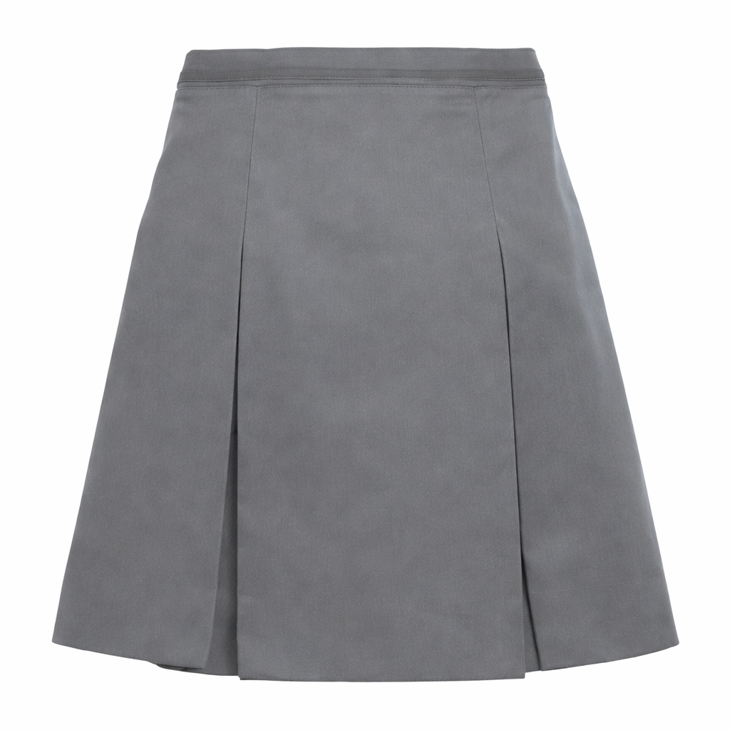 Classic 2 Kick Grey Pleat Skirt