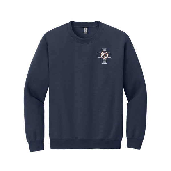 Our Lady Of Grace Navy Crew Neck Fleece Sweatshirt