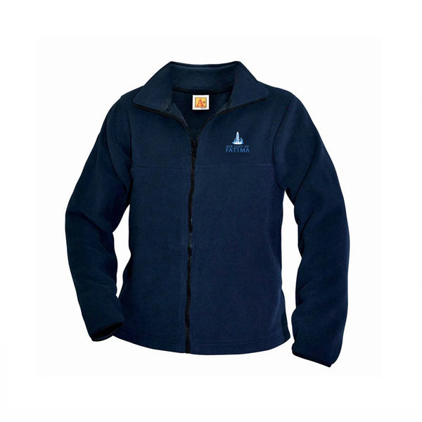 Our Lady of Fatima Unisex Navy Polar Fleece Full Zip Jacket