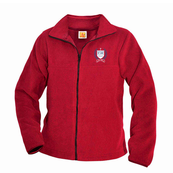 St Luke Unisex Navy Polar Fleece Full Zip Jacket