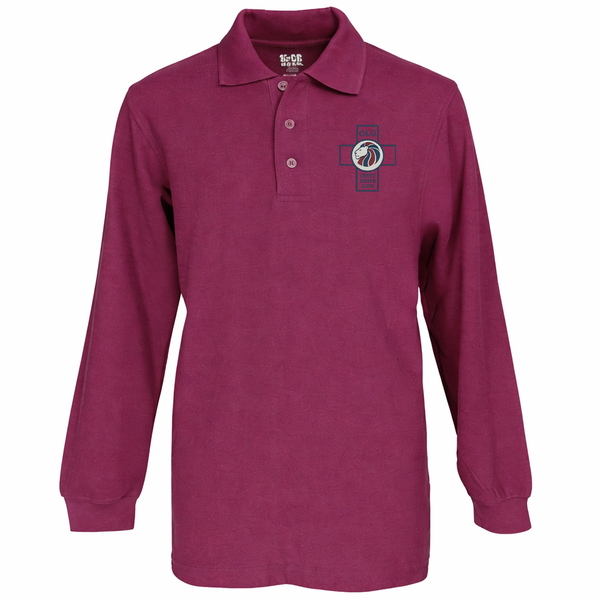 Our Lady Of Grace Unisex Classic Pique Long Sleeve Polo