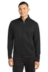 Unisex Black Full Zip Athletic Lightweight Jacket Essential