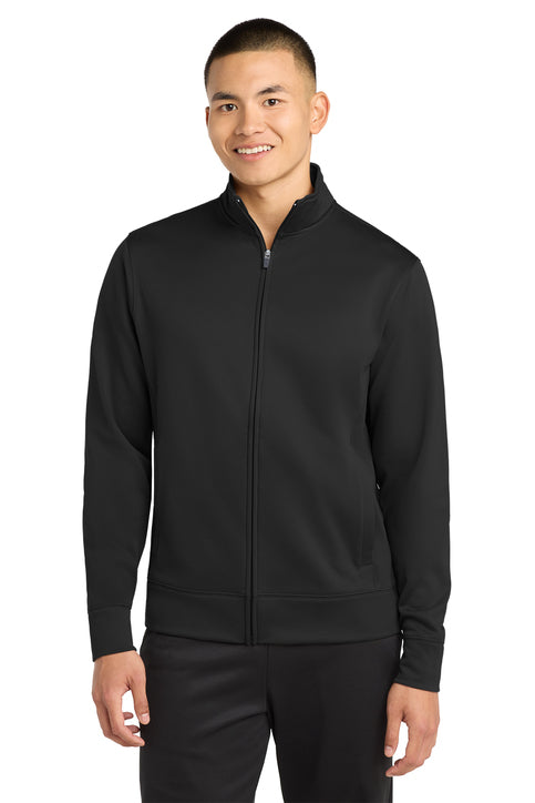 Unisex Black Full Zip Athletic Lightweight Jacket Essential