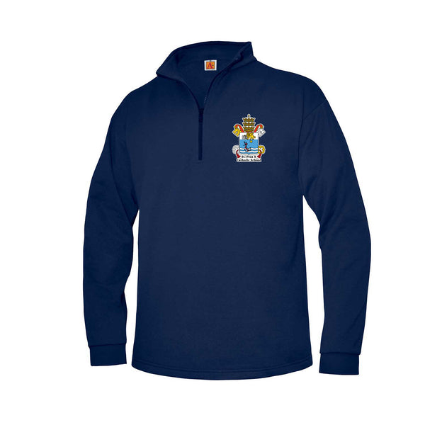 St. Pius X Unisex Quarter Zip Fleece Pullover