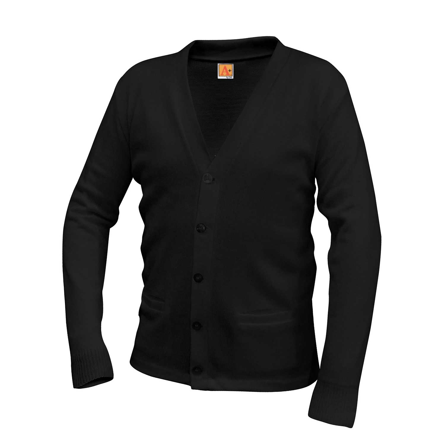【BAON】[unisex] Tekine Basic V-Neck Cardigan 6300_black.jpg?v=1730750470