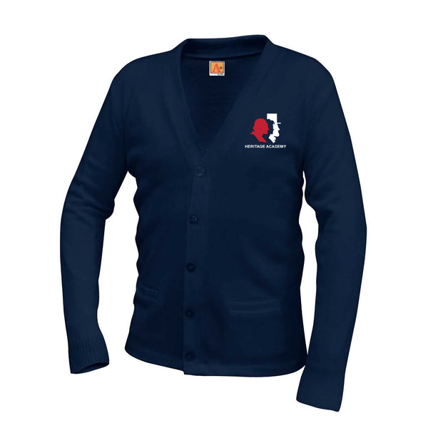 Heritage Academy Unisex V Neck Cardigan