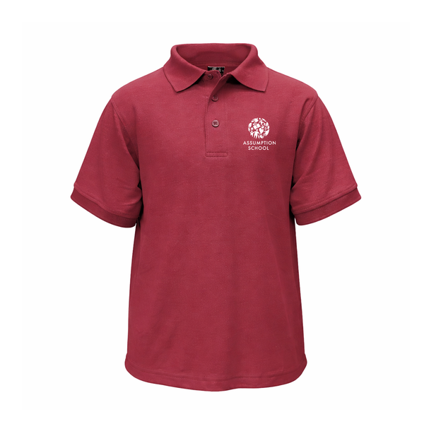 Assumption Unisex Classic Pique Short Sleeve Polo
