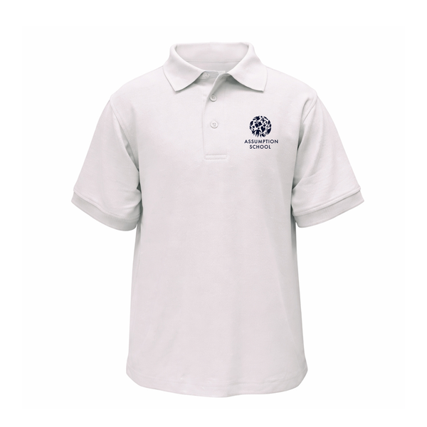 Assumption Unisex Classic Pique Short Sleeve Polo