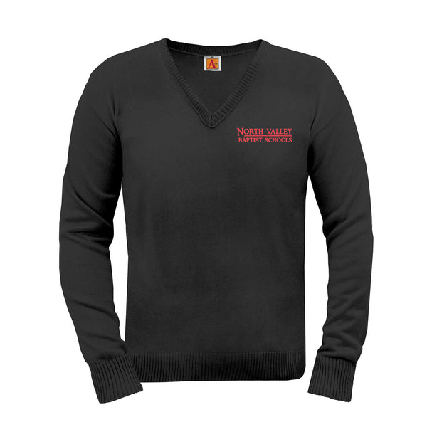 North Valley Baptist Fine-Gauge V-Neck Long-Sleeve Pullover