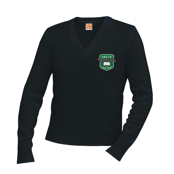 Arete Prep Academy Unisex V Neck Pullover Sweater