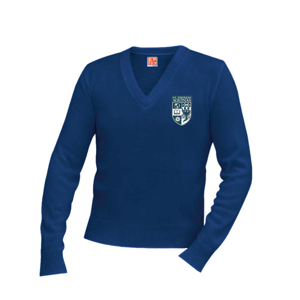 St. Thomas Aquinas V Neck Pullover Sweater