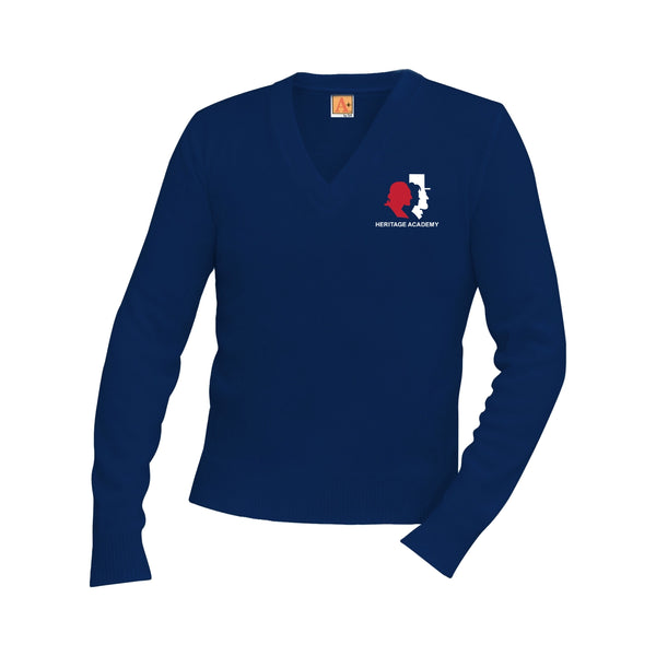 Heritage Academy Unisex V Neck Pullover Sweater