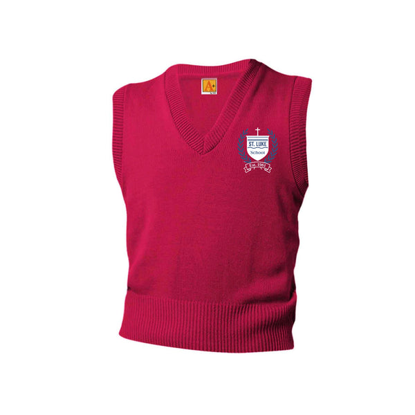 St Luke Unisex V Neck Pullover Vest