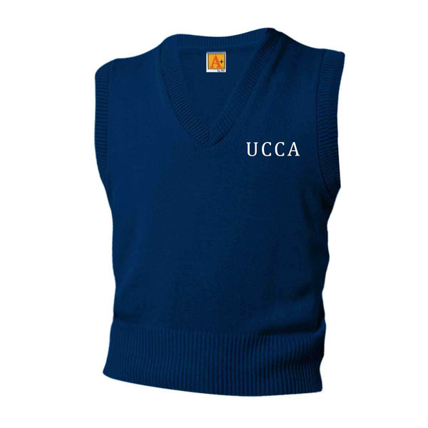 Union City Navy Unisex V Neck Pullover Vest