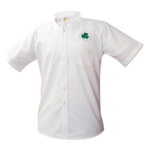 St. Patrick White Male Oxford Short Sleeve