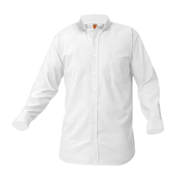 Male White Classic Oxford Long Sleeve