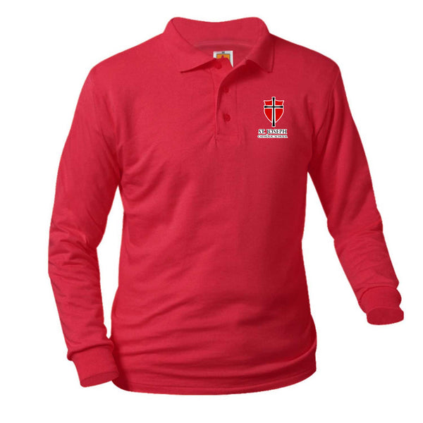 St. Joseph Unisex Jersey Knit Long Sleeve Polo