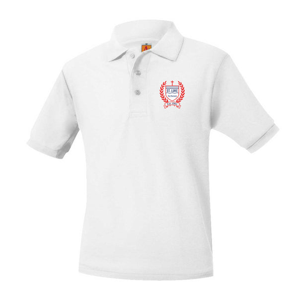 St Luke Unisex Pique Short Sleeve Polo