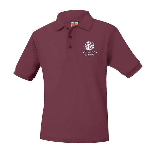 Assumption School Unisex Pique Short Sleeve Polo