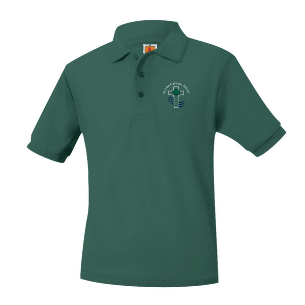 St. John Catholic Unisex Pique Short Sleeve Polo