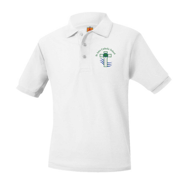 St. John Catholic Unisex Pique Short Sleeve Polo