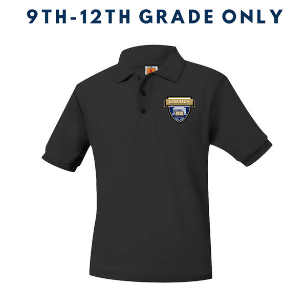 Lincoln Prep Unisex Pique Short Sleeve Polo