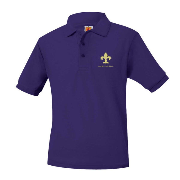 Notre Dame Male Unisex Pique Short Sleeve Polo