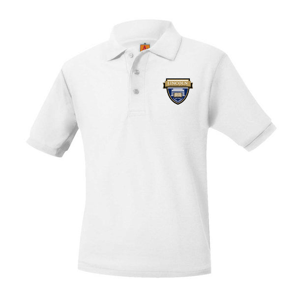 Lincoln Prep Unisex Pique Short Sleeve Polo