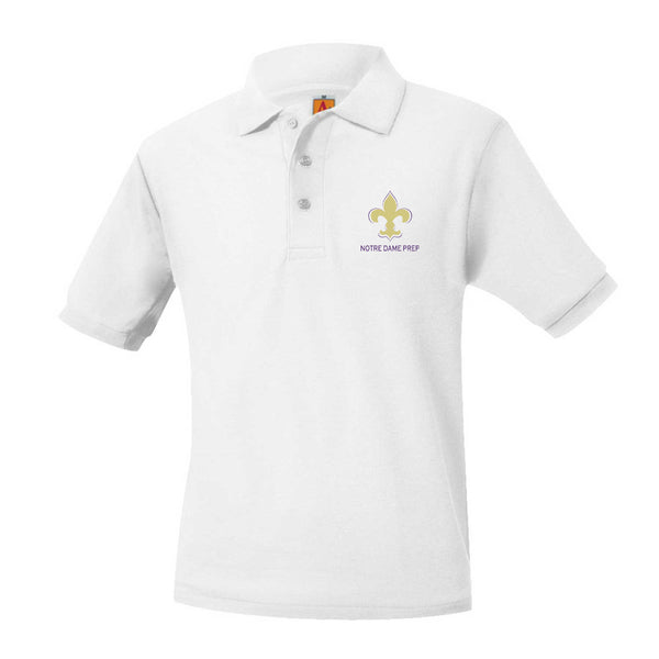 Notre Dame Male Unisex Pique Short Sleeve Polo