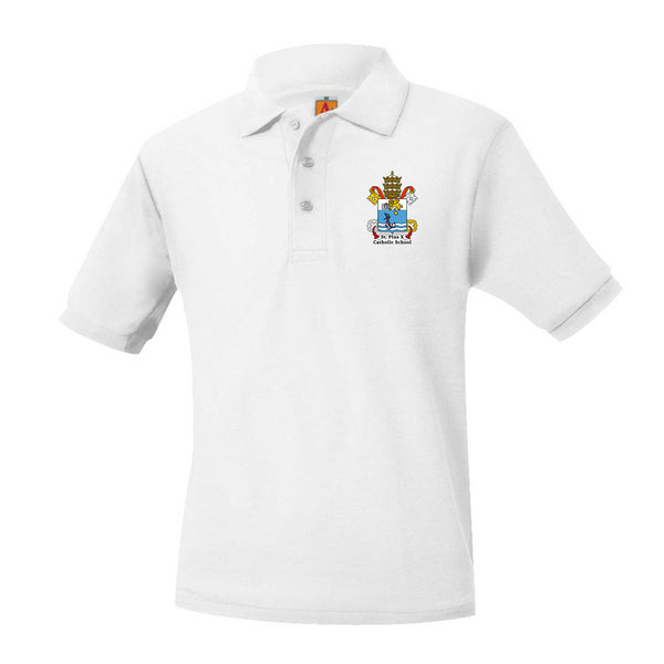 St. Pius X Unisex Pique Short Sleeve Polo