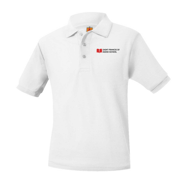 Saint Francis Catholic Unisex Pique Short Sleeve Polo