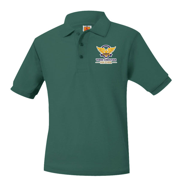 Verde Christian Academy Unisex Pique Short Sleeve Polo
