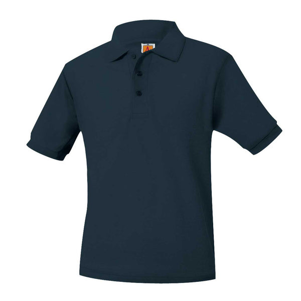 Classic Navy Unisex Pique Short Sleeve Polo