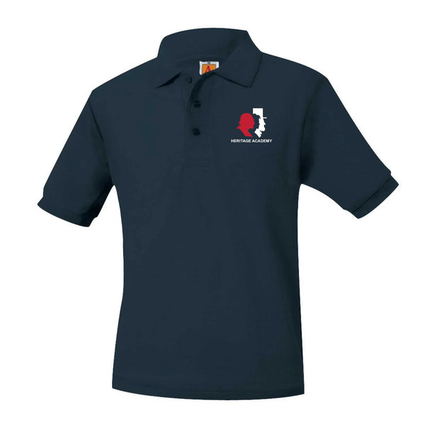 Heritage Academy Unisex Pique Short Sleeve Polo