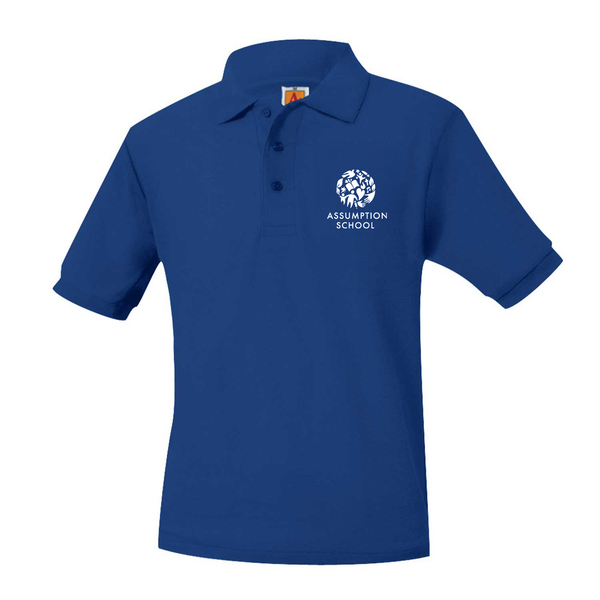 Assumption School Unisex Pique Short Sleeve Polo